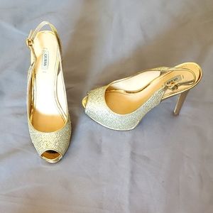 Guess Glitter Heels Size 8.5M